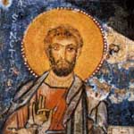 Chiesa rupestre dei Santi Andrea e Procopio a Monopoli - Particolare degli affreschi