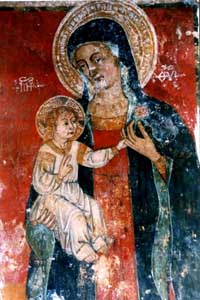 Cripta della Favana - Madonna con Bambino
